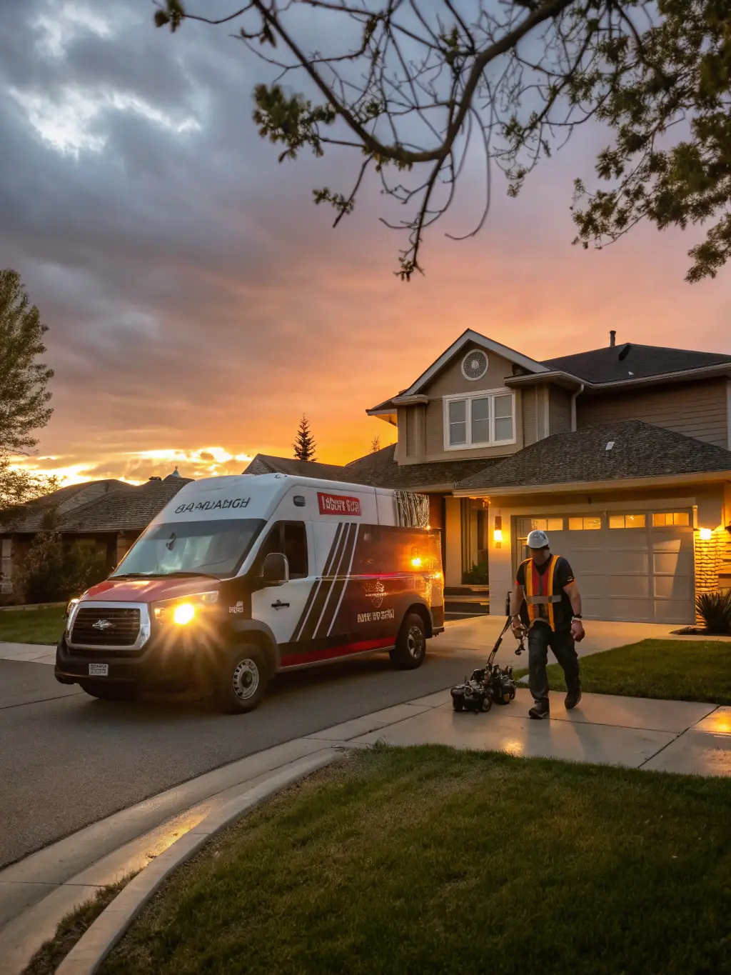 Image depicting a technician arriving promptly at a luxury coastal home in Newport Beach, ready to provide same-day Sub-Zero appliance repair service. The focus is on speed and reliability.