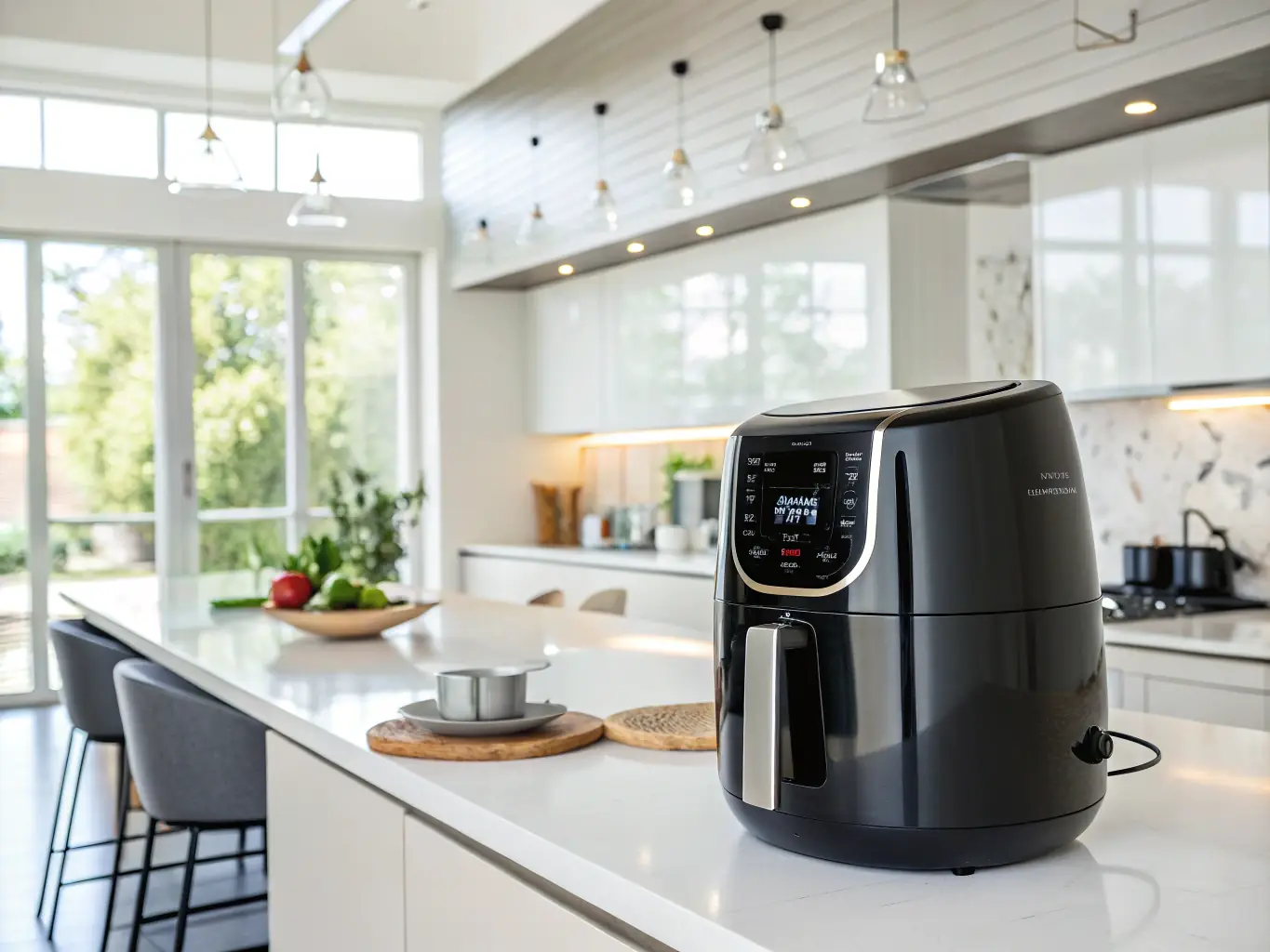 A detailed image of a Sub-Zero freezer, highlighting its advanced temperature control and ice-making features, set in a modern kitchen environment.