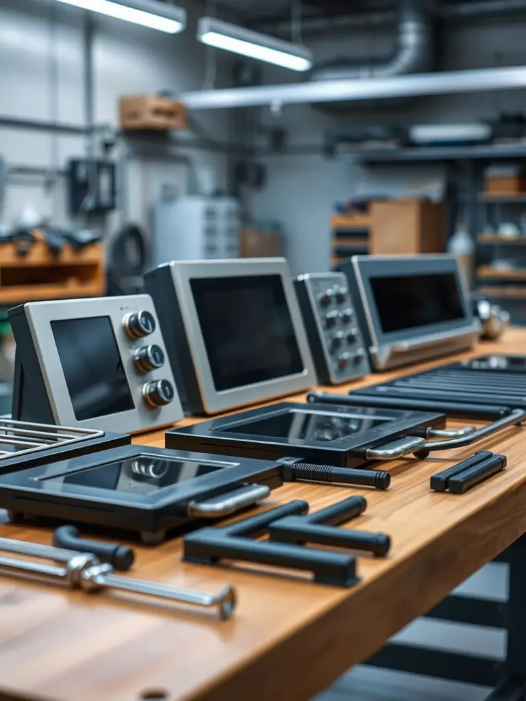 An image showcasing a variety of Wolf oven parts, emphasizing the availability of genuine OEM components for repairs.